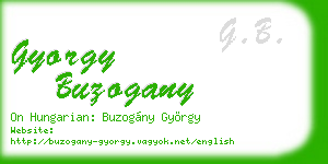 gyorgy buzogany business card