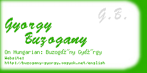 gyorgy buzogany business card
